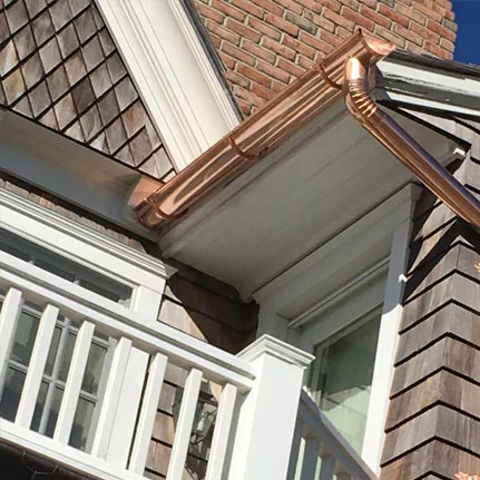 copper gutter installation Glenwood Landing ny